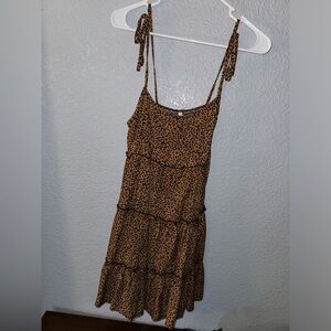 leopard print mini dress